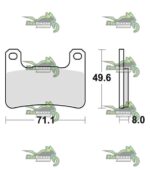 Тормозные колодки Kawasaki Z1000 2010-2020 — изображение 8